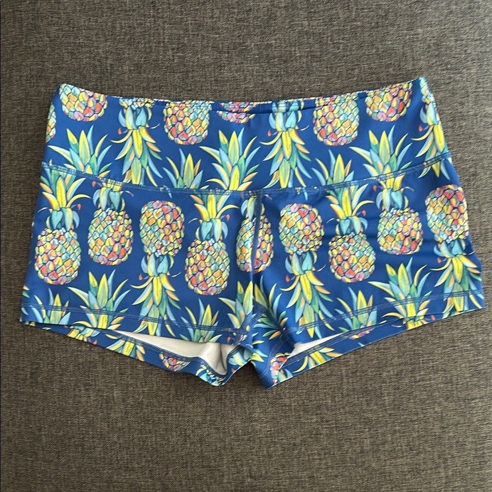 Feed Me Fight Me Pineapple Print Women's Shorts
